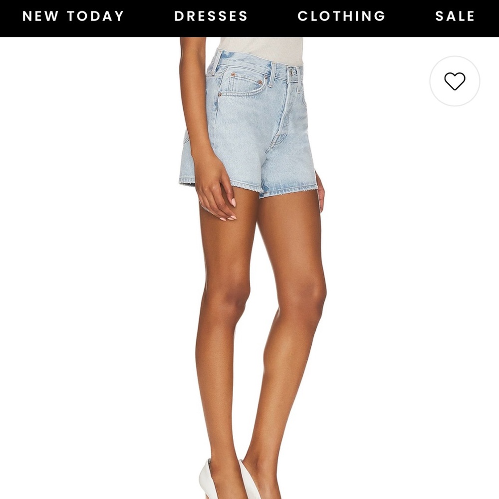 AGOLDE Parker Long Jean Shorts, Sz 33 EUC